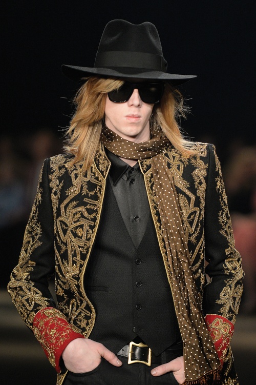 The latest Saint Laurent collection referenced rock, befitting a star performer in Slimane